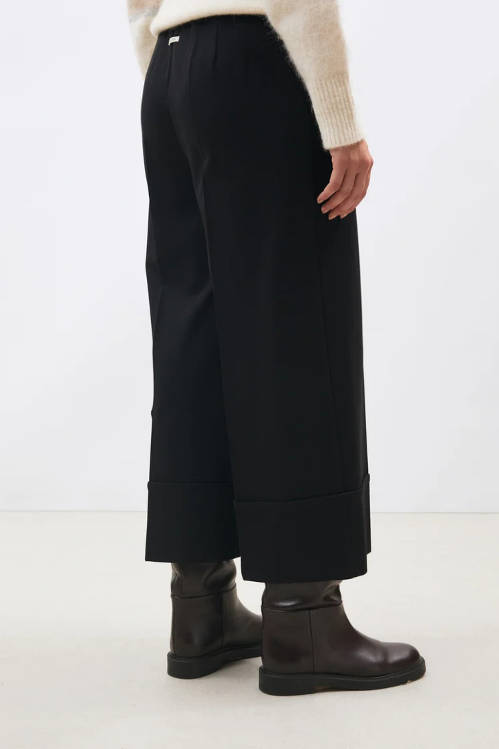 Humility SOPHIO Black Wide Crop Trouser
