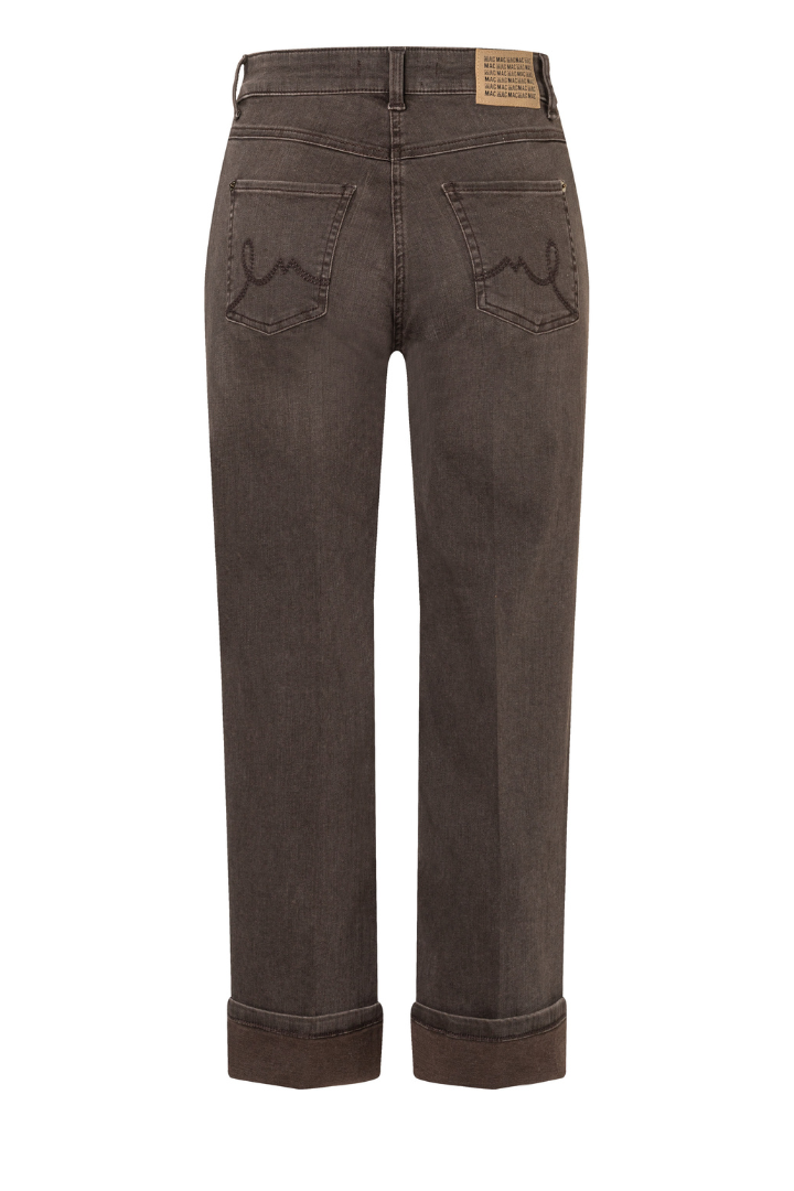 Mac Laura Brown/Stone Turn-Up Glitter Jeans
