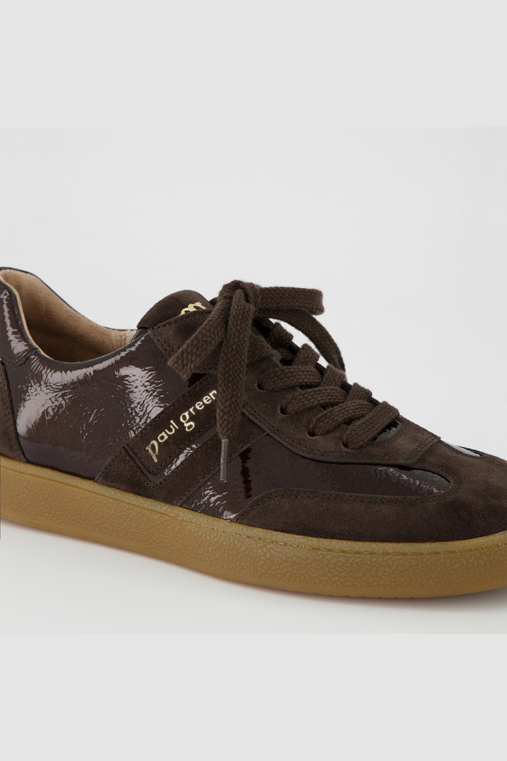 Paul Green Brown Suede/Sport Lack Trainers