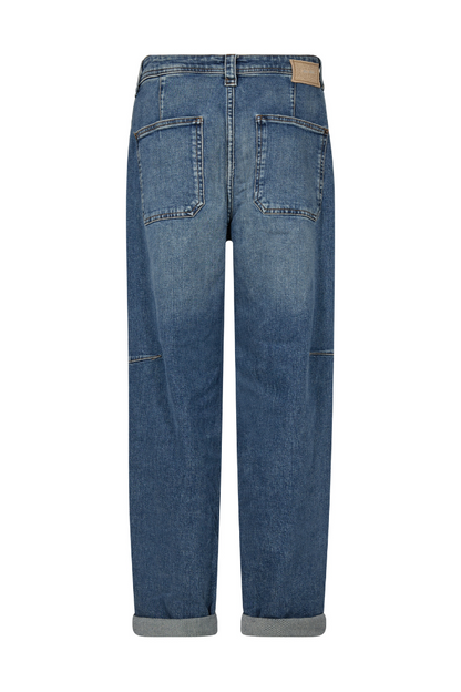 Mos Mosh Aymen Kyoto Mid Blue Jeans