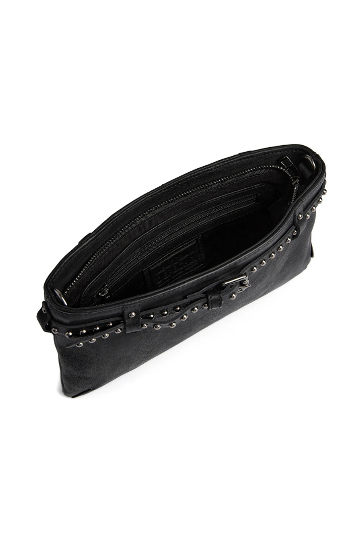 Depeche Black (Nero) Clutch Bag w/Studs