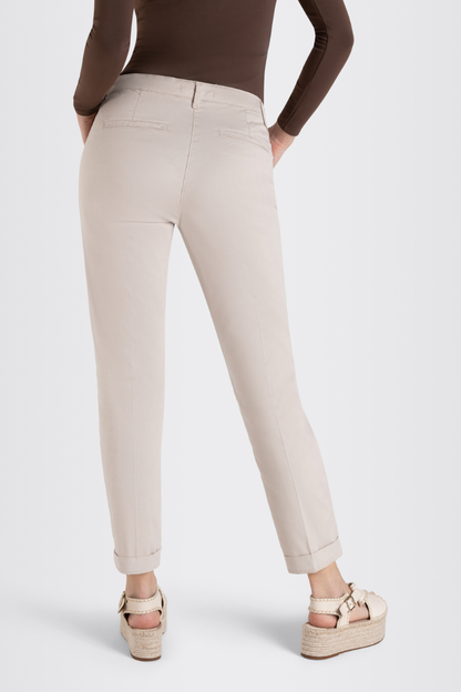 Mac Ivory Chino Turn Up Trouser