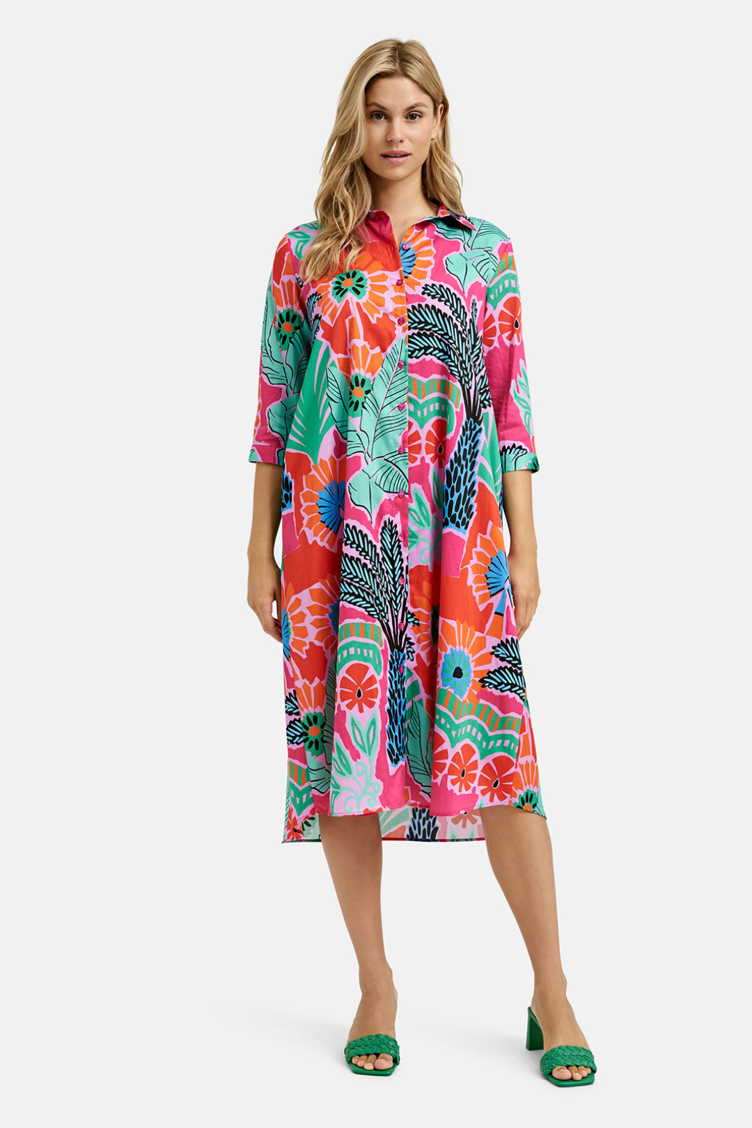 Milano Multi Colour Floral Print Dress