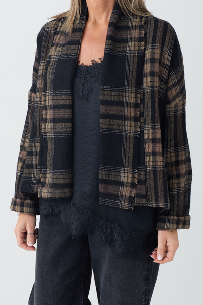 el2 Black/Brown Check Jacket 5079