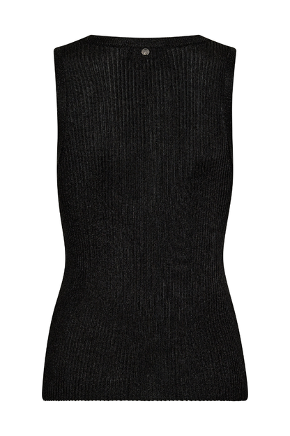 Mos Mosh Relena Imanja Black Knit Vest Top