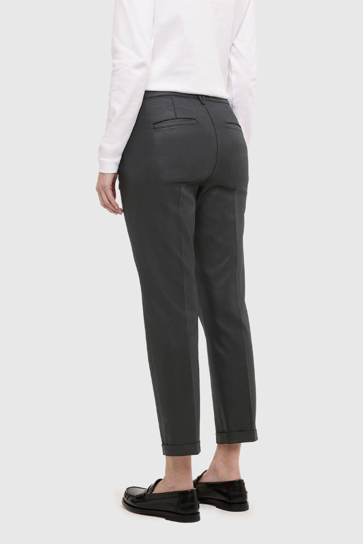 Mac Black Coated Chino Trouser