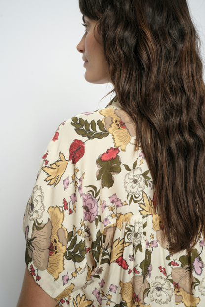 Mos Mosh Winie Ecru Floral Blouse