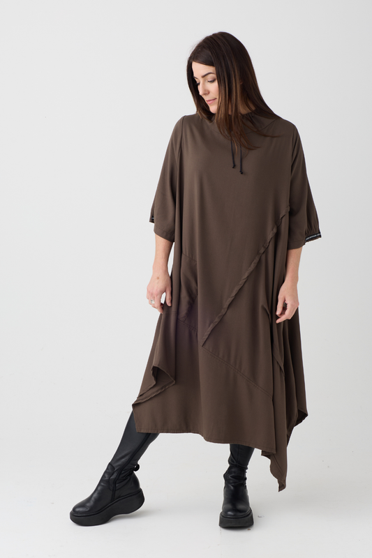 Lurdes Bergada Coffee Dress 320