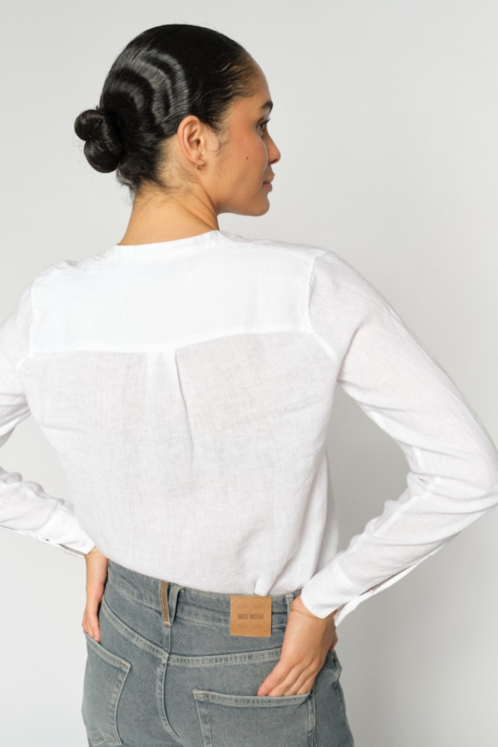 Mos Mosh Artina White Linen Shirt
