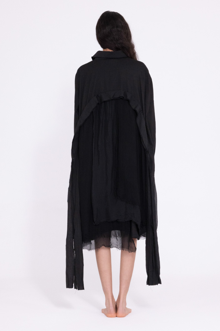 Sanctamuerte Black Oversized Shirt