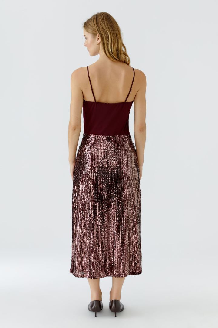 Oui Bramble Berry Sequin Skirt