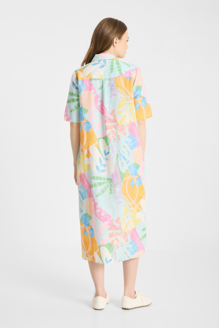 FF Rose Abstract Print Dress
