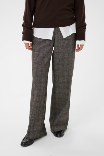 Part Two Ninni Black Check Trouser