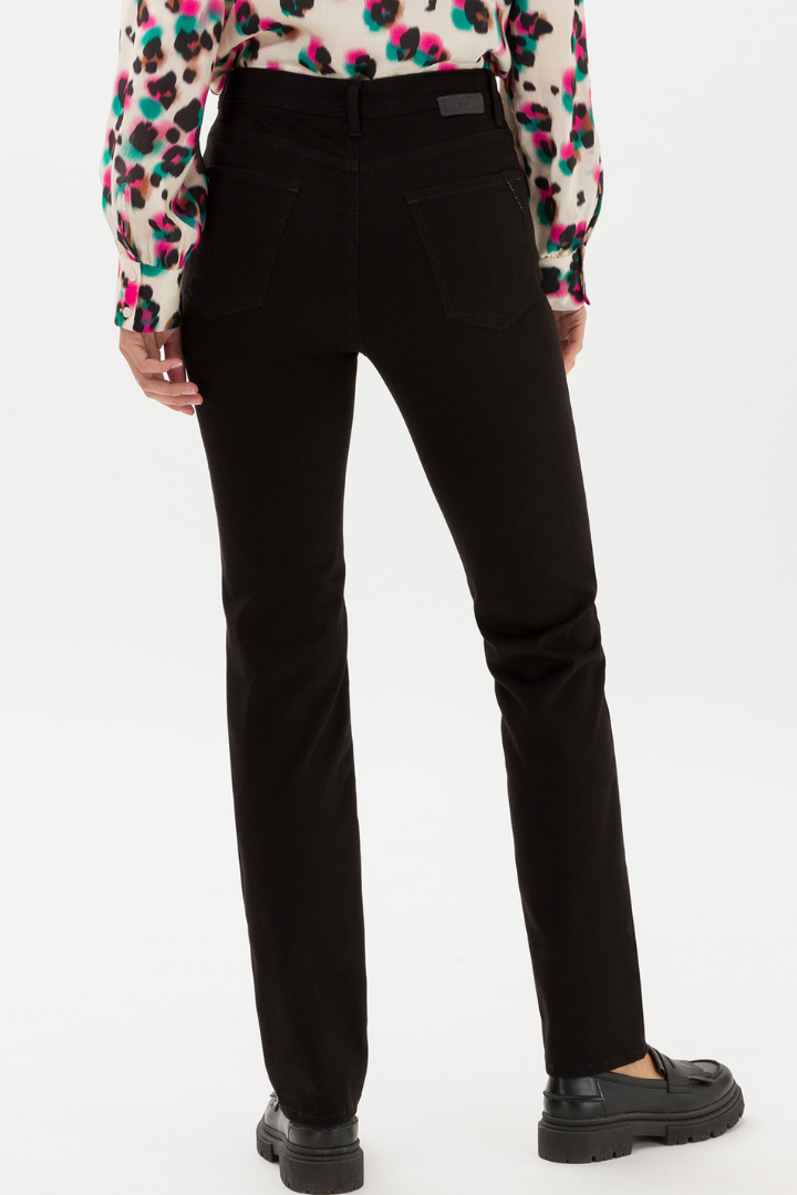 Brax Mary Black Jeans with Rhinestones