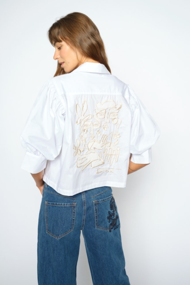 Mos Mosh Adjao White Bernat Shirt