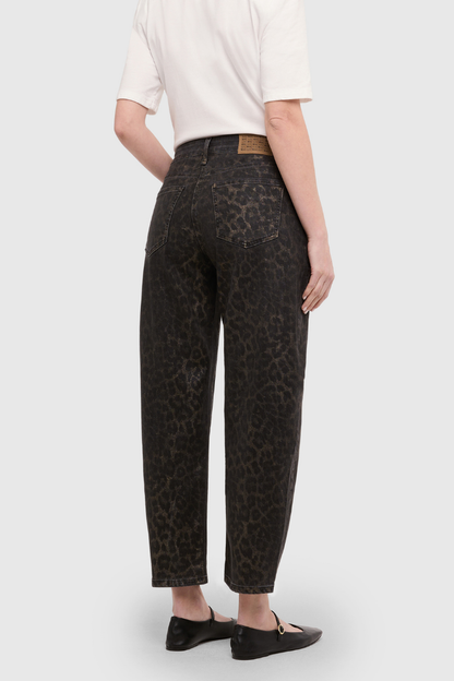 Mac Danni Leo Coated Brown Jeans