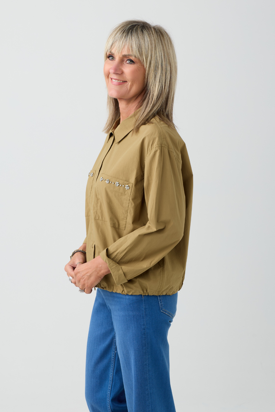 TSP Pistachio Rhinestone Shirt