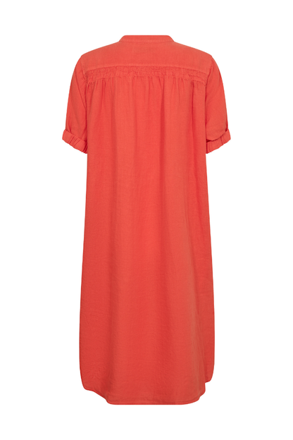 Mos Mosh Arleth Spicy Orange Linen Dress