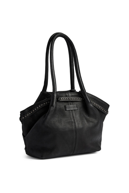 Depeche Black (Nero) Shoulder Bag w/Studs