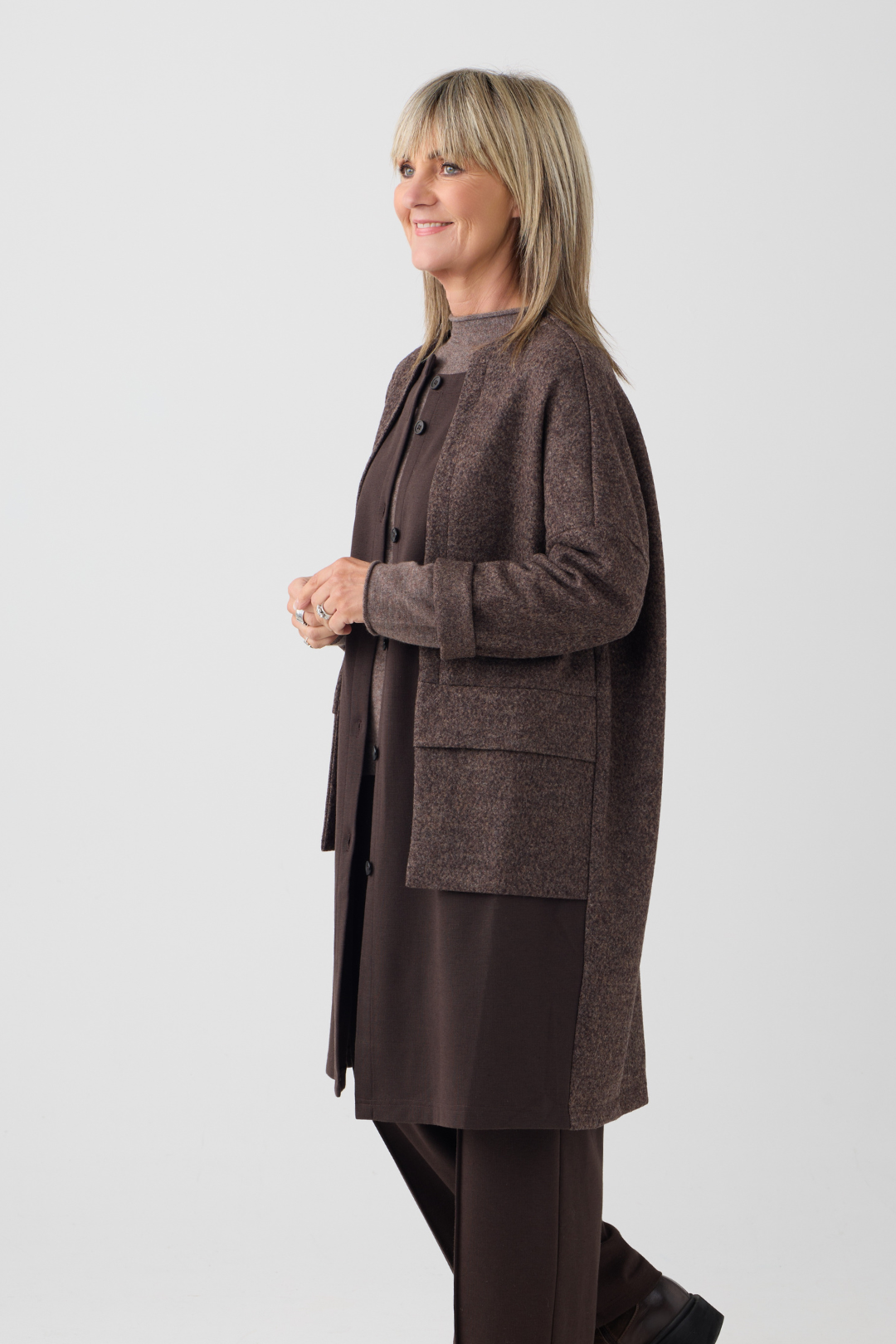 el2 Dark Brown Cardigan 5090