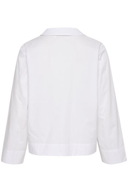 InWear Helve Pure White Cropped Shirt