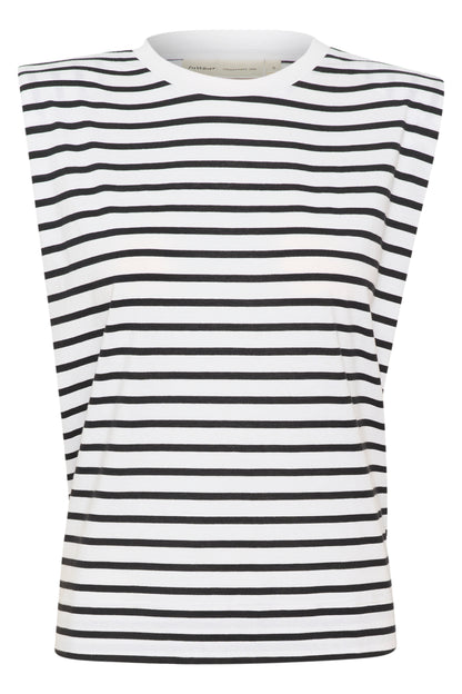 InWear Emmi Black & White Stripe T-Shirt
