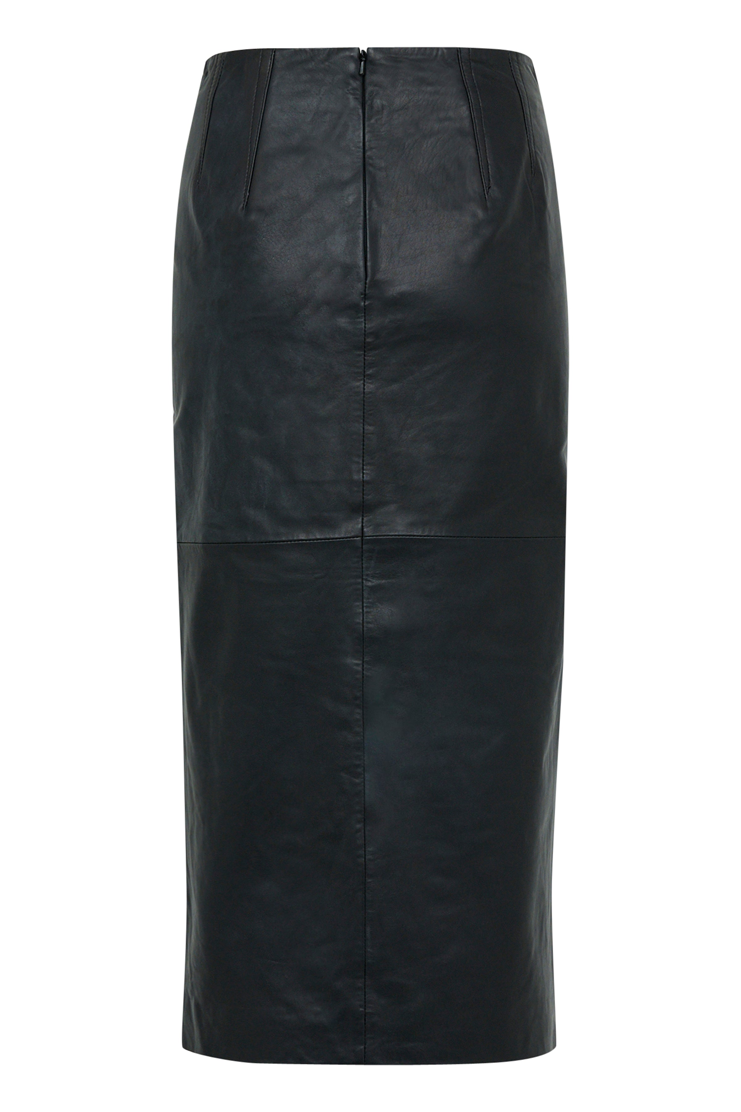 InWear Kamal Black Leather Skirt