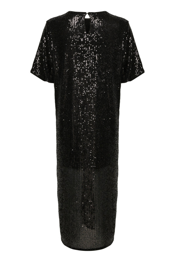 InWear Barbara Black Long Sequin Dress