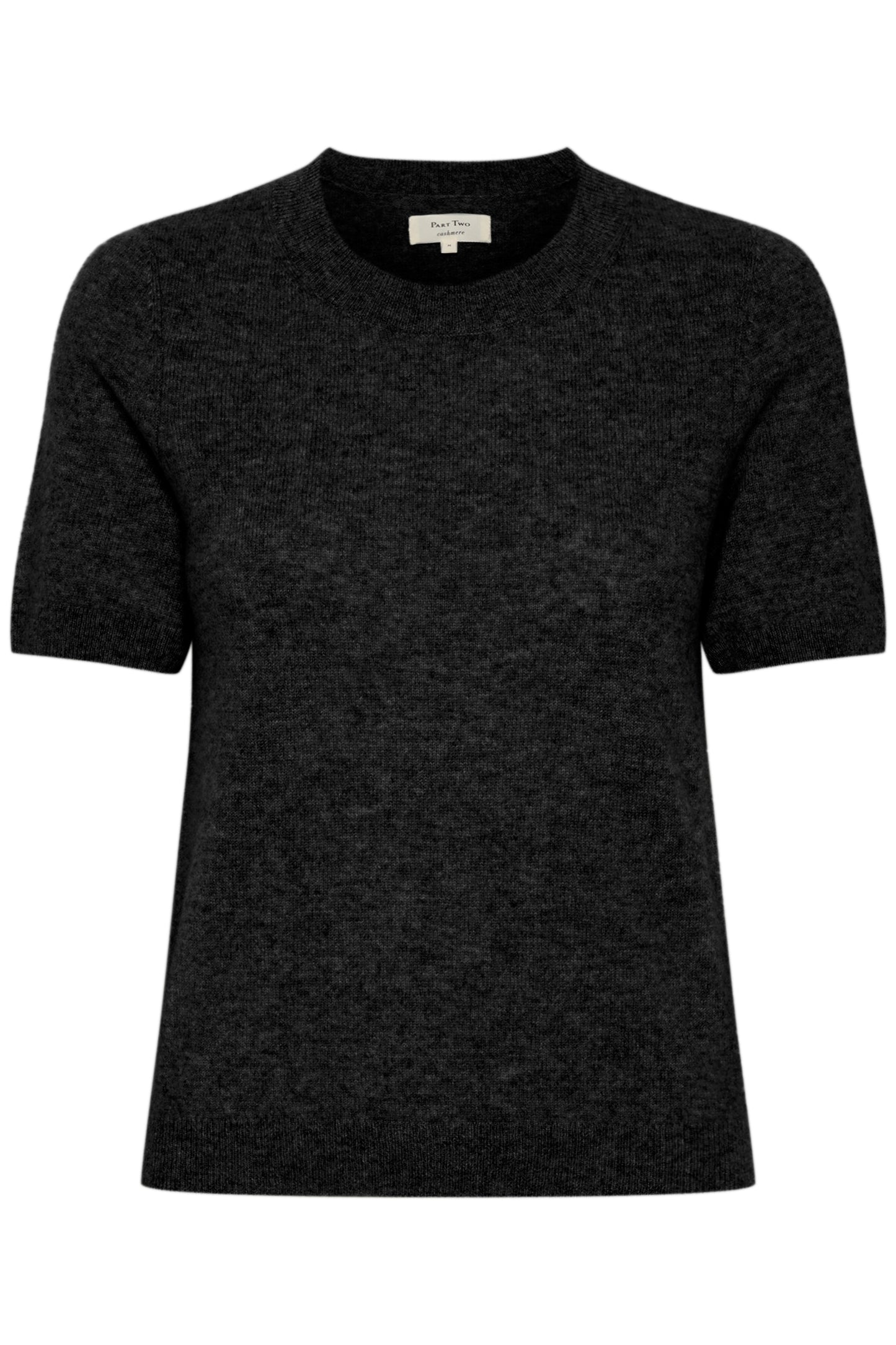 Part Two Everlotta Black Cashmere Short Sleeve Jumper