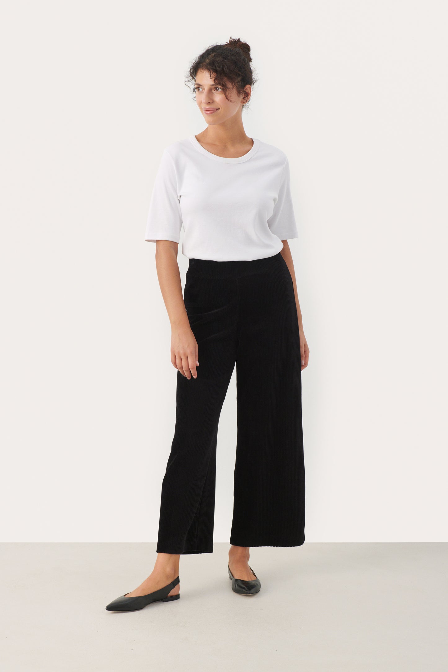 Part Two Illisana Black Cord Trousers