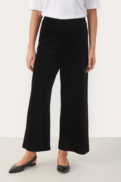 Part Two Illisana Black Cord Trousers