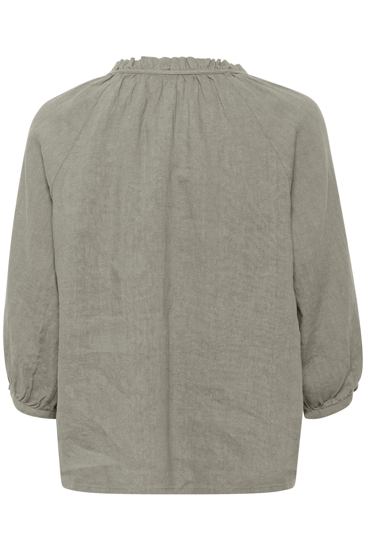 Part Two Elody Vetiver Linen Blouse
