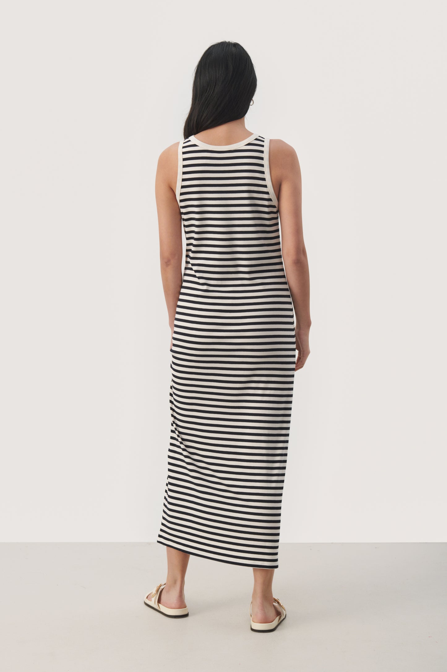 Part Two Garitta Dark Navy Stripe Dress