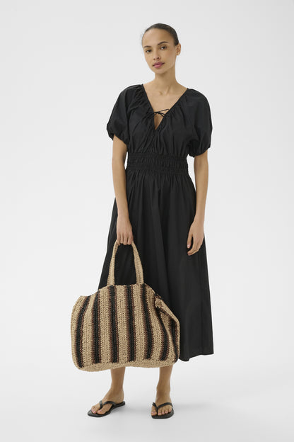 Part Two Giorgia Natural/Brown/Black Stripe Bag
