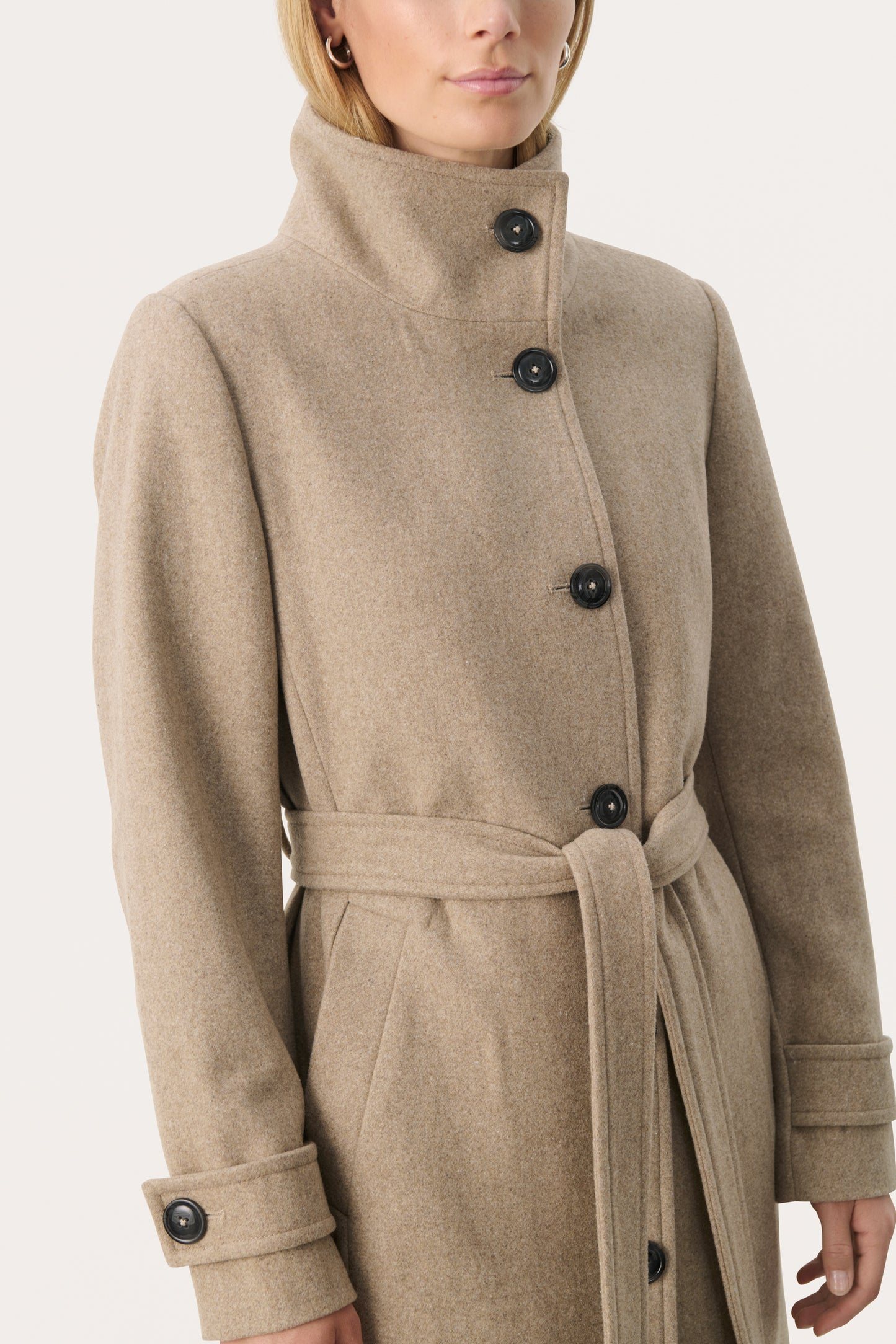 Part Two Lihanna Light Beige Melange Coat