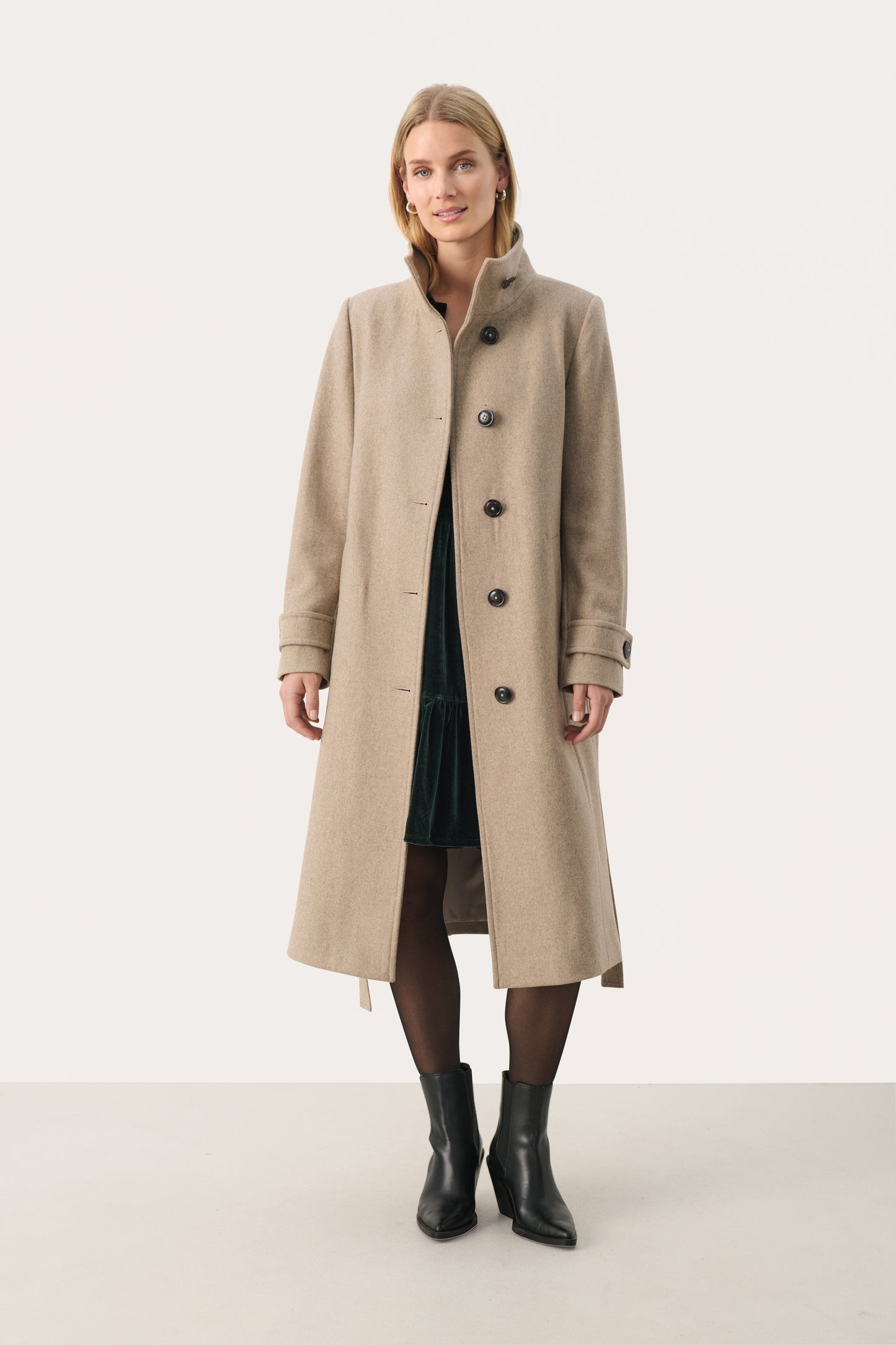 Part Two Lihanna Light Beige Melange Coat