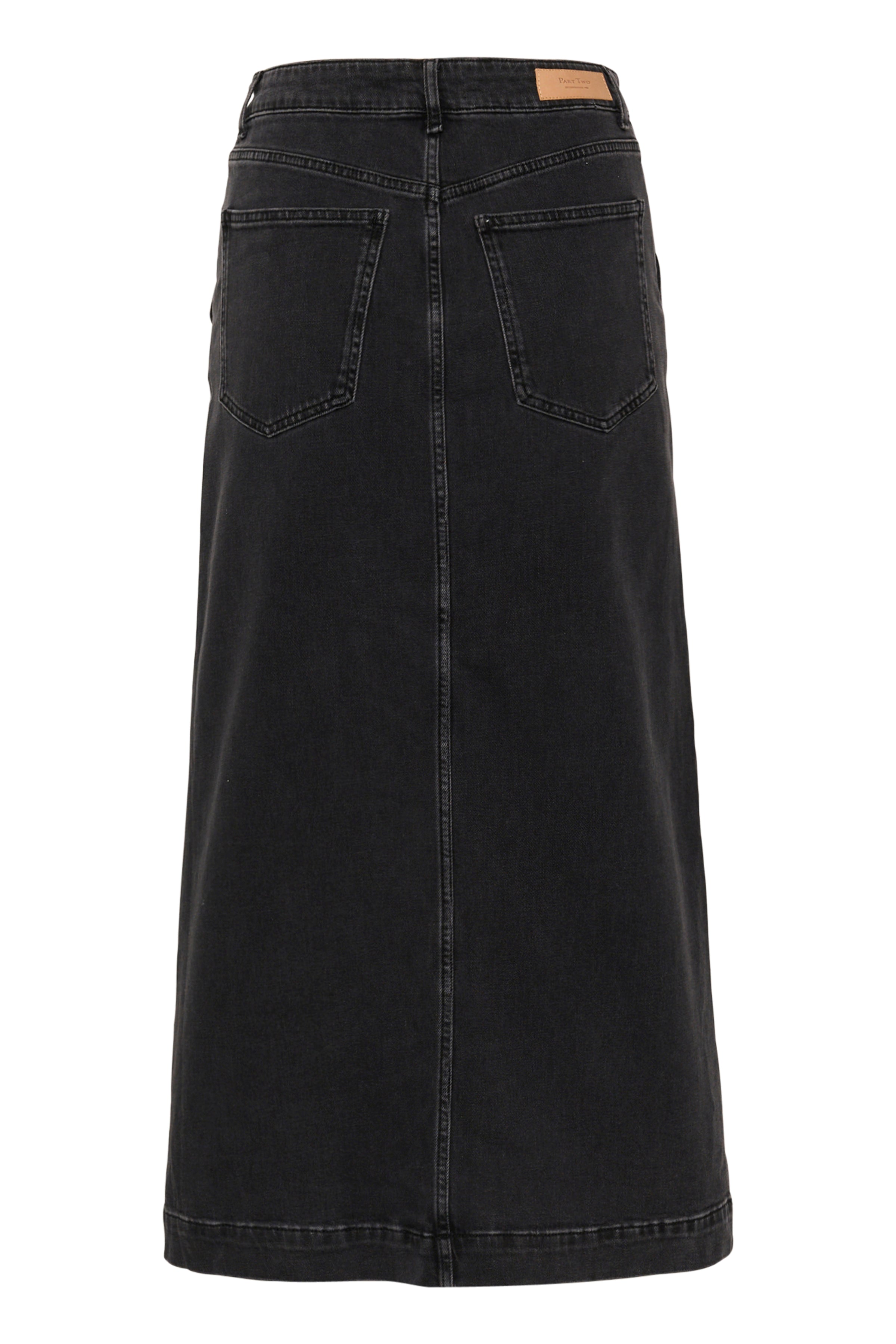 Black jean skirt cheap best sale