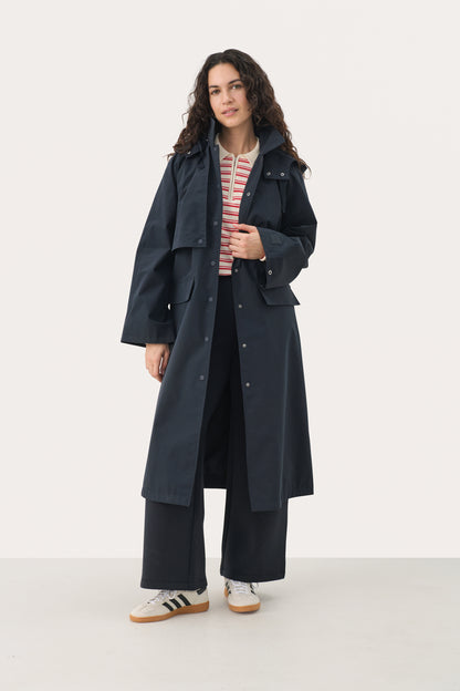 Part Two Noir Dark Navy Coat