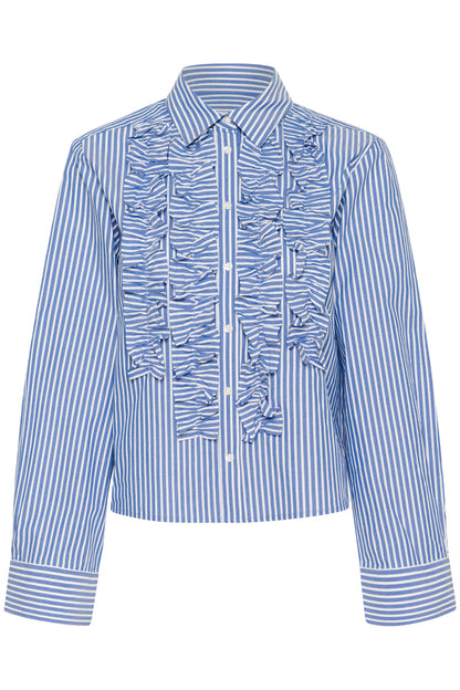 Part Two Pranvera Amparo Blue Stripe Shirt