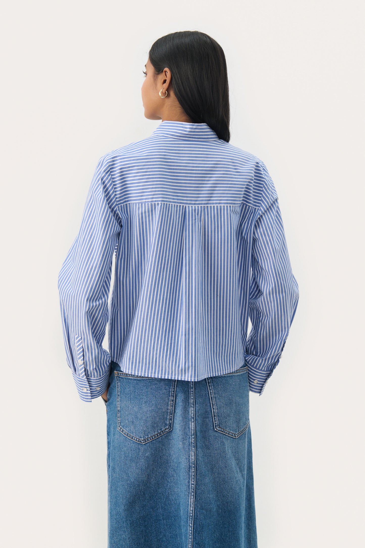 Part Two Pranvera Amparo Blue Stripe Shirt