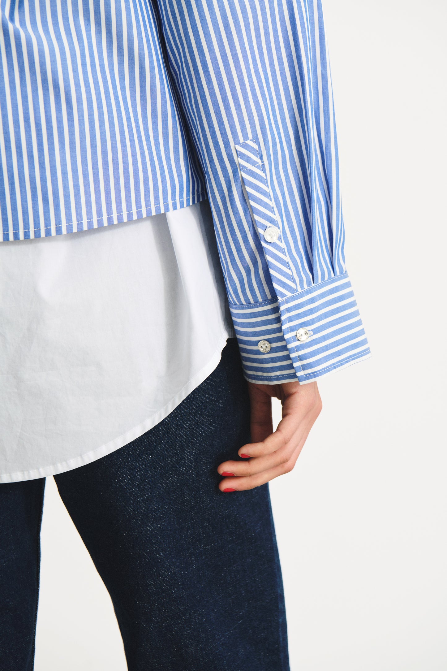 Part Two Pranvera Amparo Blue Stripe Shirt