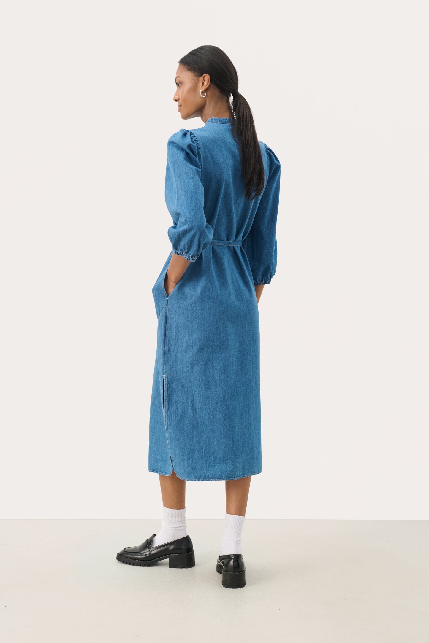 Part Two Nadija Medium Blue Denim Dress