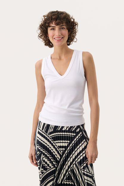 Part Two Nikkia Bright White Vest Top