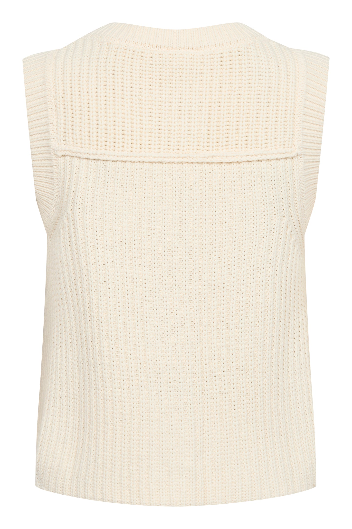 Part Two Noemie Whitecap Gray Knitted Waistcoat