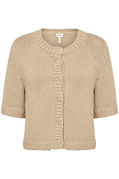 Part Two Nathelie French Oak Metallic Cardigan