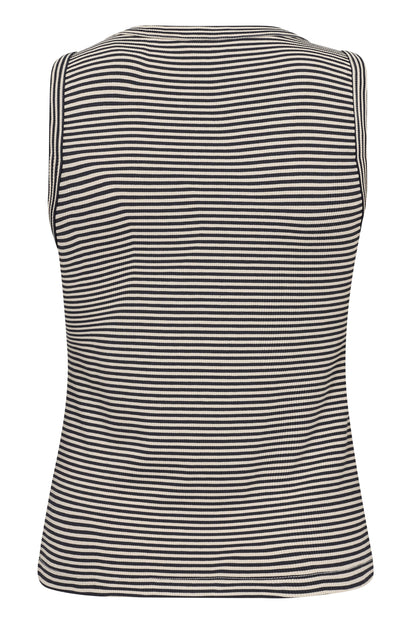 Part Two Nikkia French Oak/Navy Stripe Vest Top