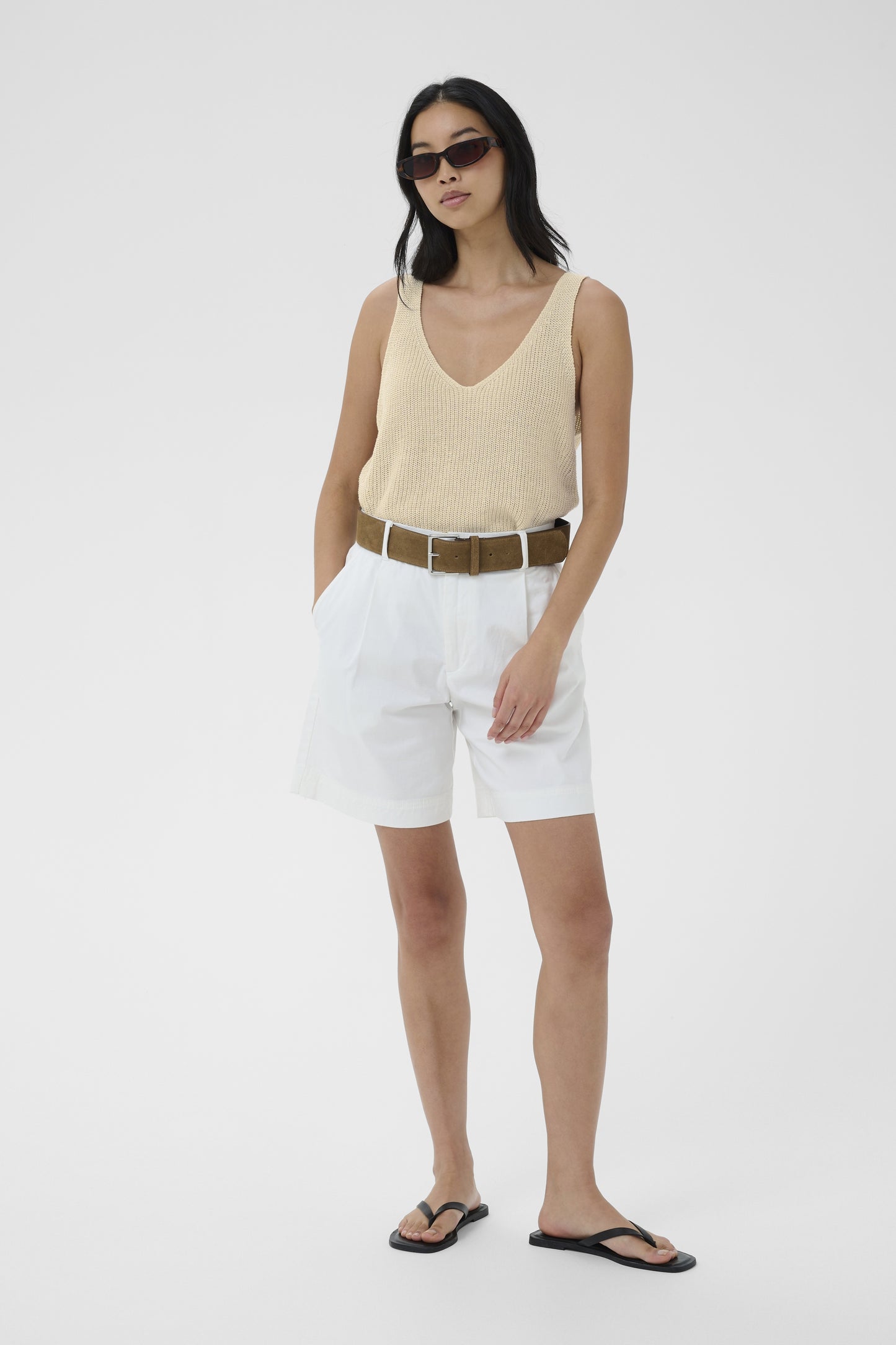 Part Two Rebecca French Oak Knit Top