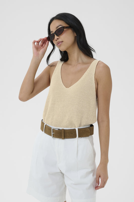 Part Two Rebecca French Oak Knit Top