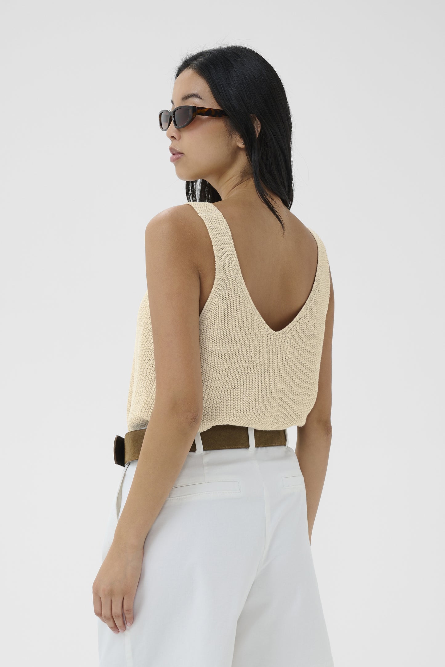 Part Two Rebecca French Oak Knit Top