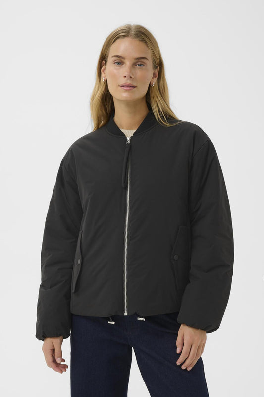 Part Two Sari Black Zip Up Jacket